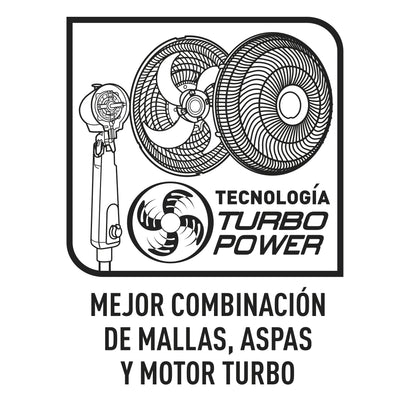 Ventilador Turbo Power Pared Samurai