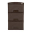 Practimueble Apariencia Rattan 3 Gavetas Colplast Color Wengue