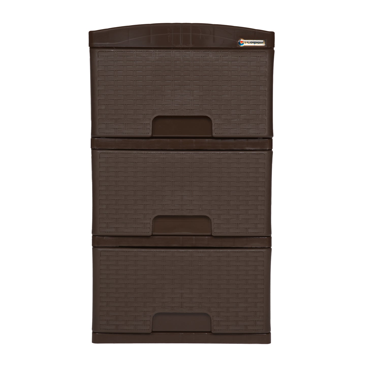 Practimueble Apariencia Rattan 3 Gavetas Colplast Color Wengue