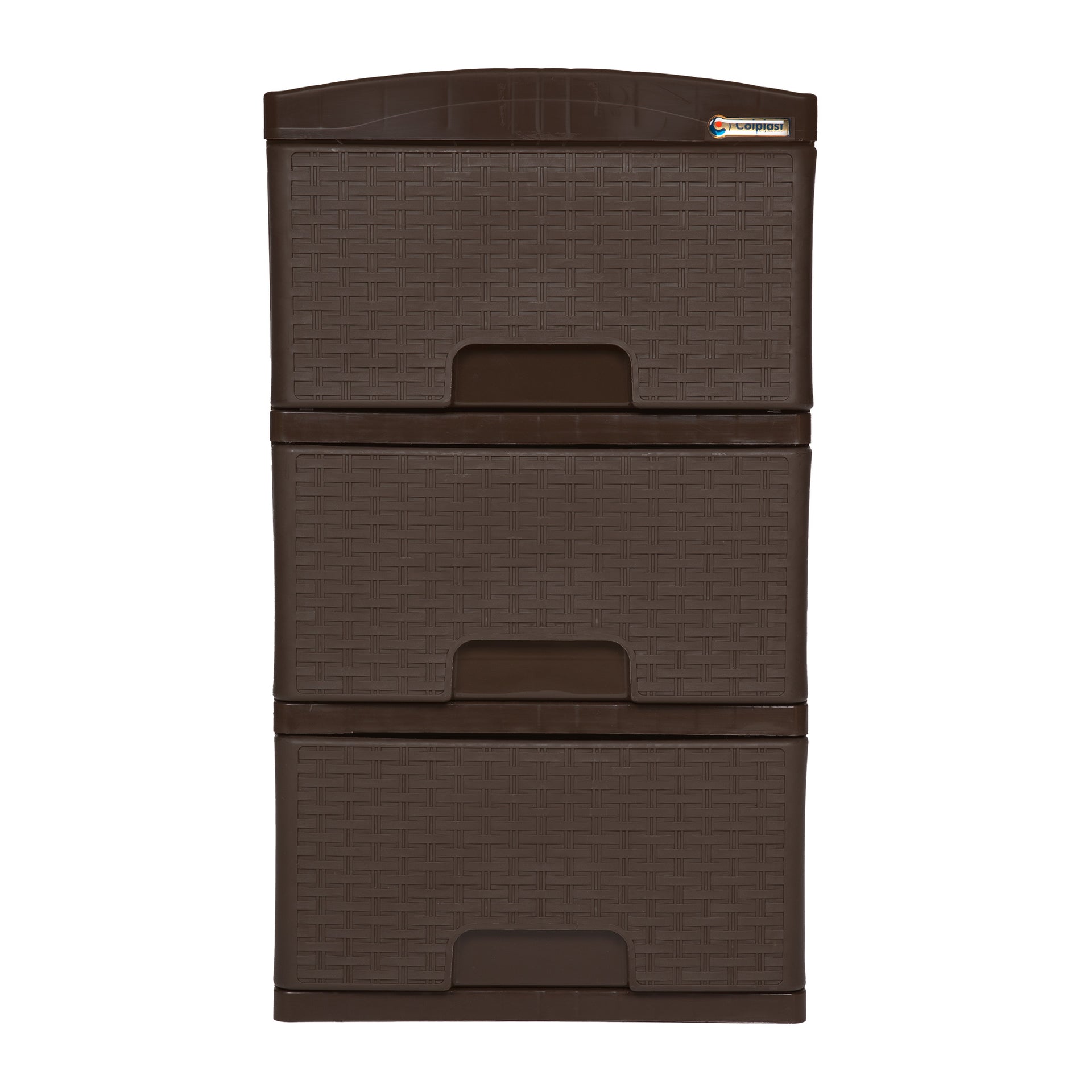 Practimueble Apariencia Rattan 3 Gavetas Colplast Color Wengue