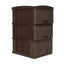 Practimueble Apariencia Rattan 3 Gavetas Colplast Color Wengue