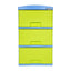 Practimueble Apariencia Rattan 3 Gavetas Colplast Color Verde Limon