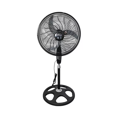 Ventilador Altezza Basic de Pedestal Motor Bujes Malla Plástica Negro