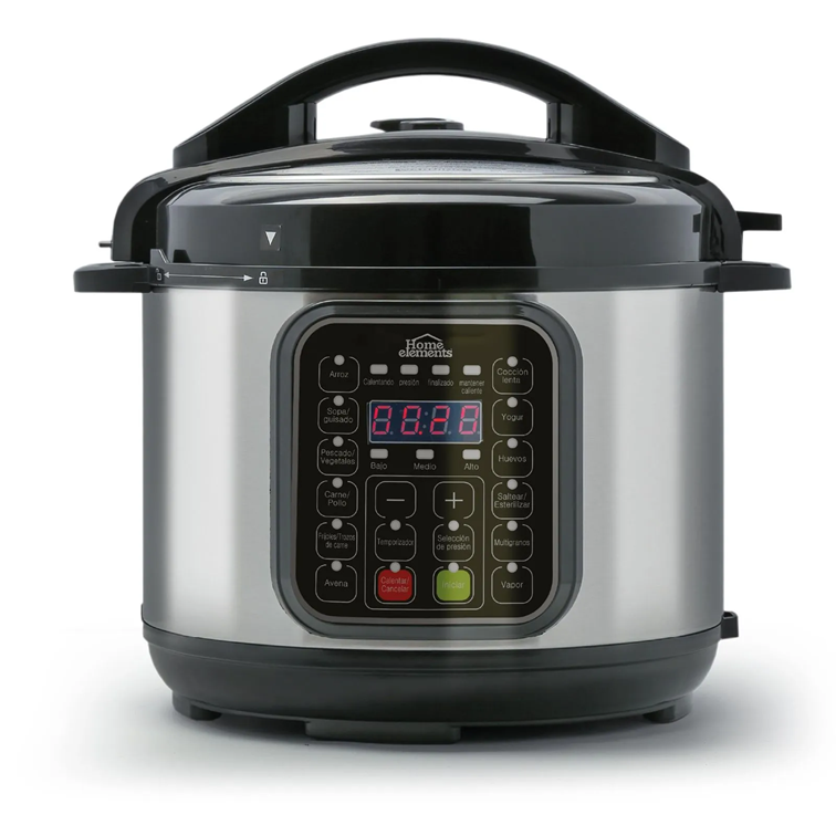Olla Multifuncional Home Elements de 4 Litros HEOM4202SS