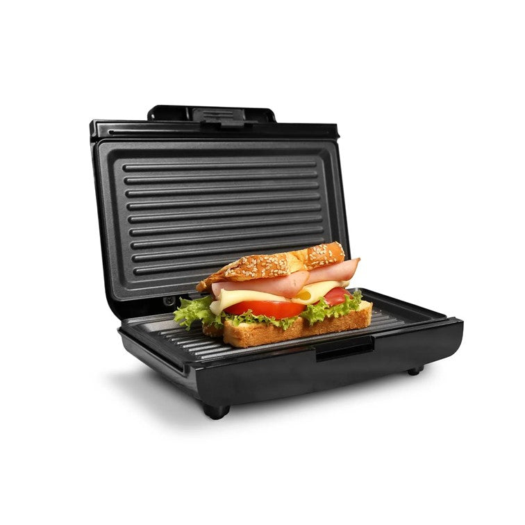 Sanduchera Dos Puestos Home Elements Platos Grill Negro HESMG155N