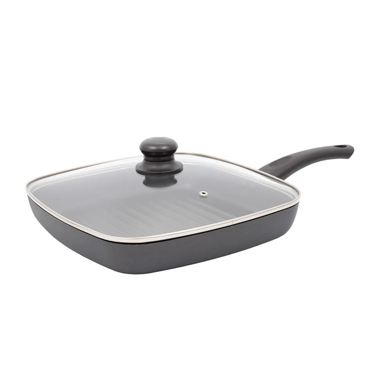 Plancha Grill Aliada Universal de 28 X 28 Cm + Tapa L39289