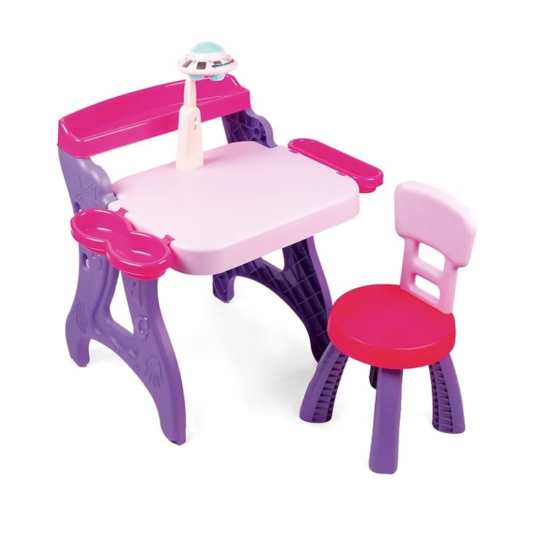 Escritorio Mesa Proyector con Silla Infantil Niña Armaty