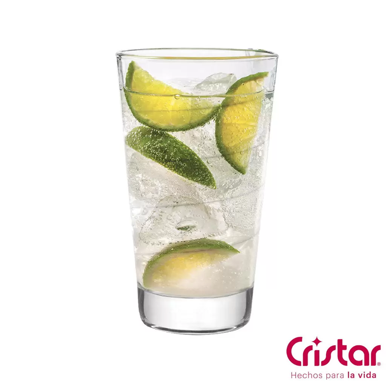 Set X4 Unidades Vasos Spiral Bebidas Cristar 0617CL4ANIV25