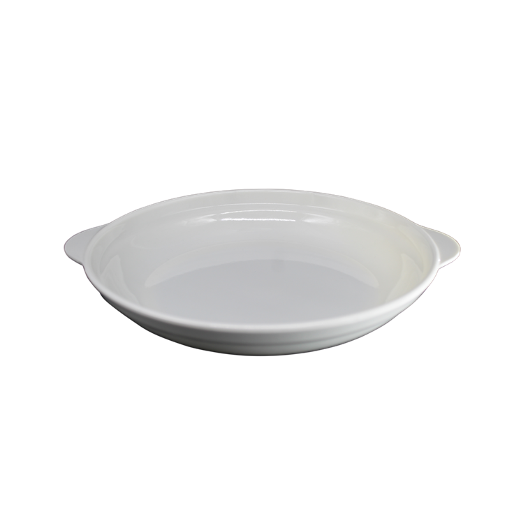 Plato Redondo Mediano c/asa Sabana Blanco P1068BL