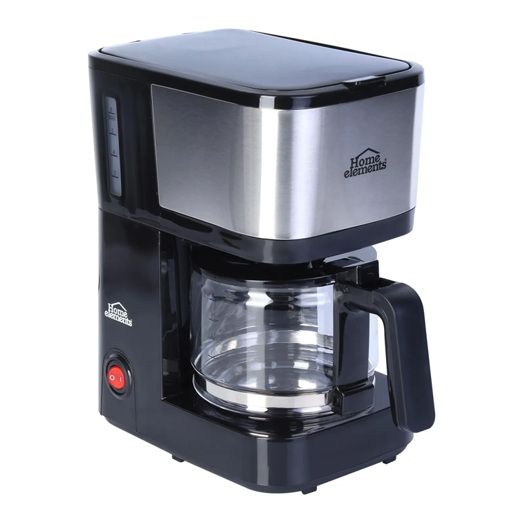 Cafetera Home Elements en Acero Inoxidable de 6 Tazas HECM-9420SS