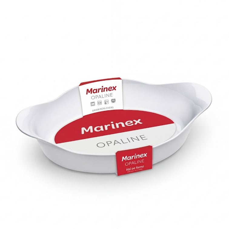 Refractaria Marinex Oval Opalizada Mediana de 1000ML OPALINE