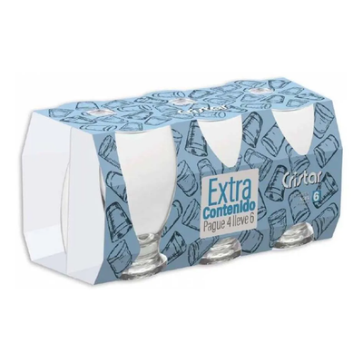 Set X6 Unidades de Copa Lexington Agua Cristar 0506CL6PR