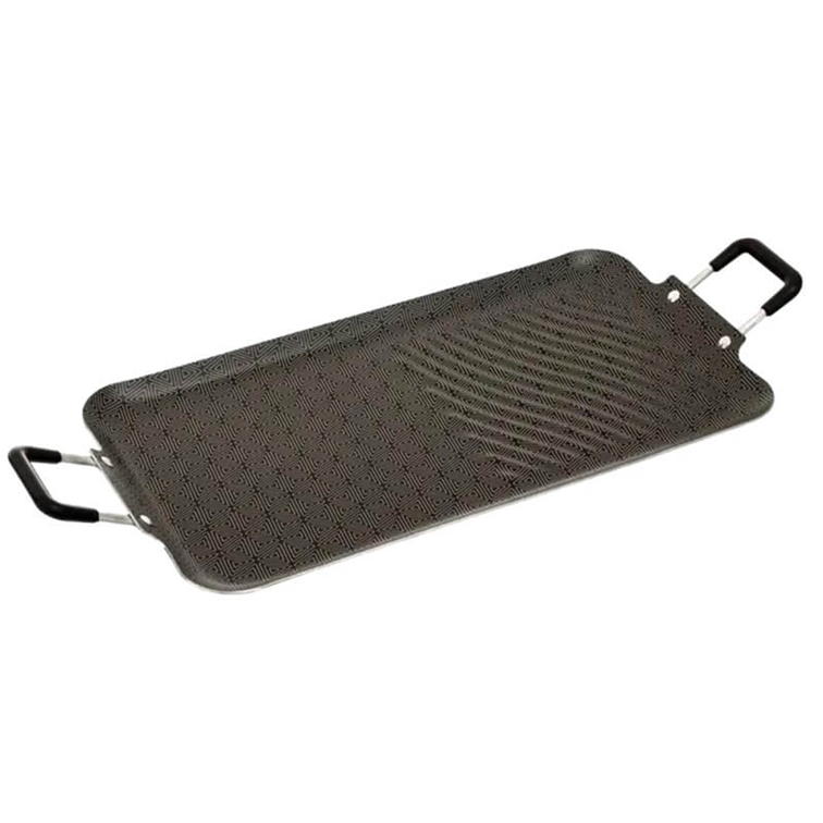 Plancha Doble Antiadherente Con Venas Imusa 50x27 Cm 5861022640