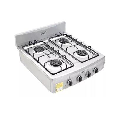 Estufa de SobreMesa en Acero Inoxidable y esmalte Continental Gris Gas Propano