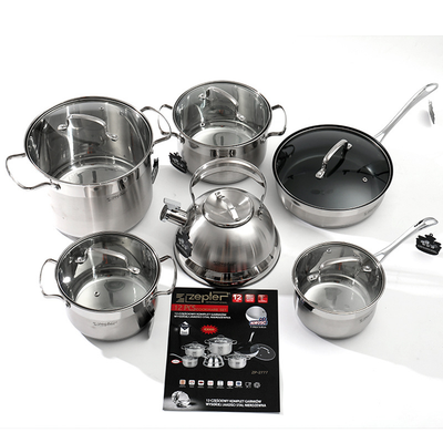 Batería Zepter en Acero Inoxidable de 12 Piezas ZP-2777