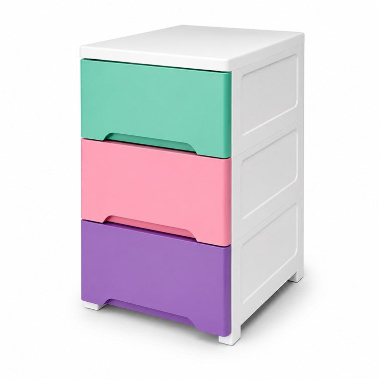 Cajonero Portofino Infantil Armaty de 3 Gavetas Color Niña