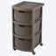 Cajonero Apariencia Rattan Rimax 3 Gavetas Altas