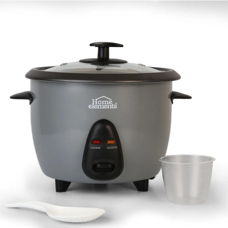 Olla Arrocera Home Elements de 1,0 Libra Gris HEAR-10G