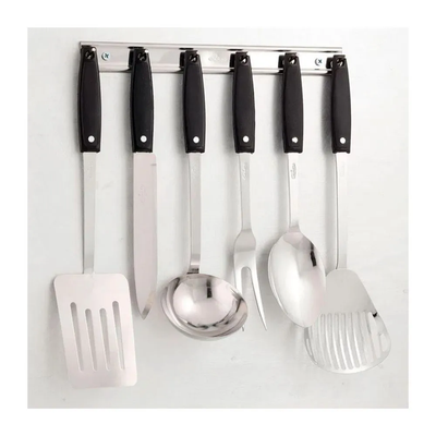 Set de Utensilios de Cocina X6 Piezas Incametal Con Soporte I20980