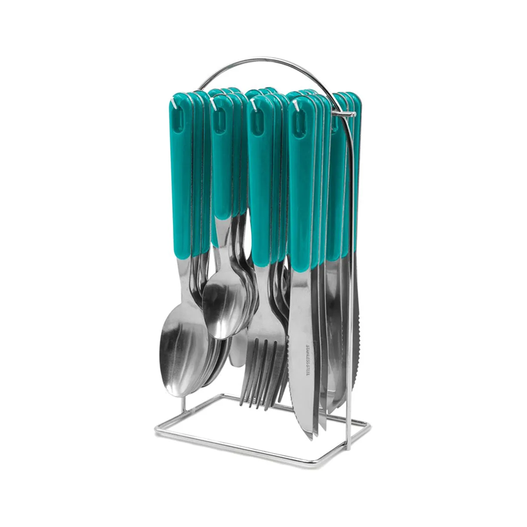 Juego de Cubiertos Home Elements 24 Piezas con Soporte HQ29B