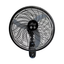 Ventilador Altezza Basic de Pared Motor Bujes Malla plástica Negro