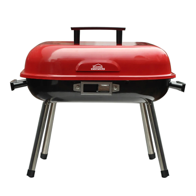 Asador a Carbon de Mesa BBQ Home Elements Rojo HEBBQ9014R