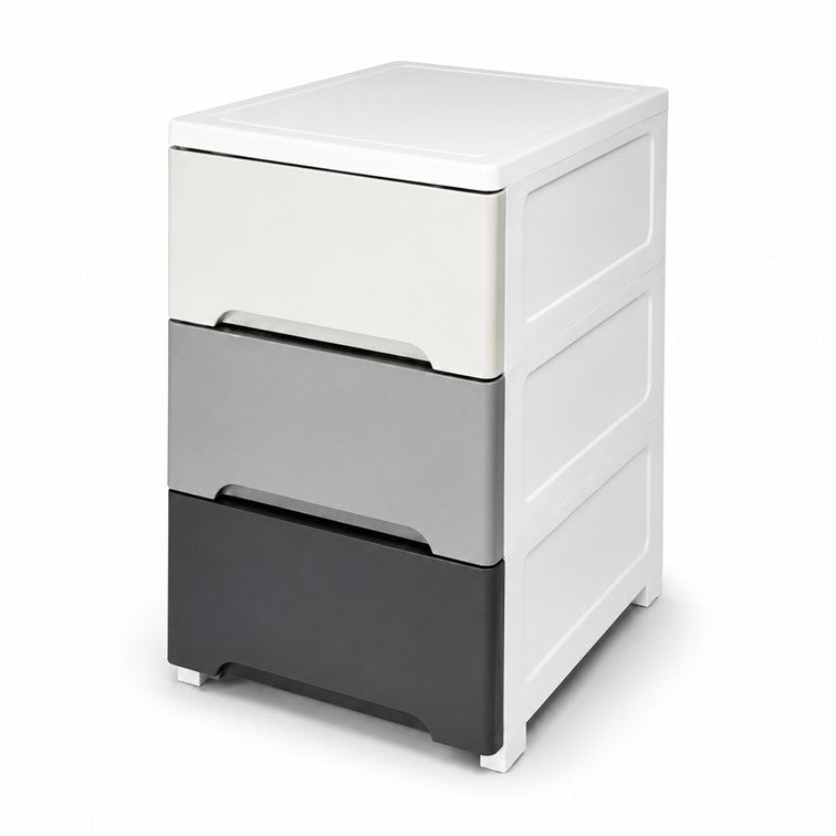 Cajonero Portofino Armaty de 3 Gavetas Colores Grises