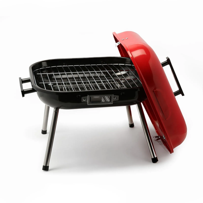 Asador a Carbon de Mesa BBQ Home Elements Rojo HEBBQ9014R
