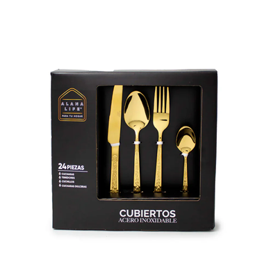Set de Cubiertos Santiago x 24 Piezas Alana Life LF0414