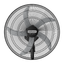 Ventilador Samurai Air Pro de Pared de 22" Negro