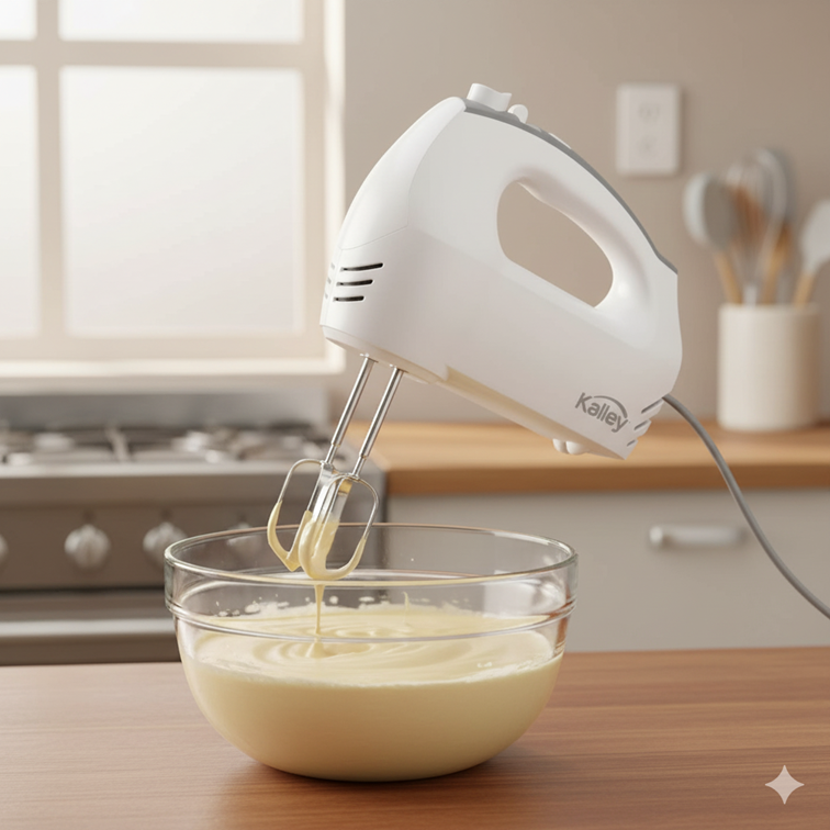 Batidora de Mano Eléctrica Kalley Blanca K-MBAM30B01