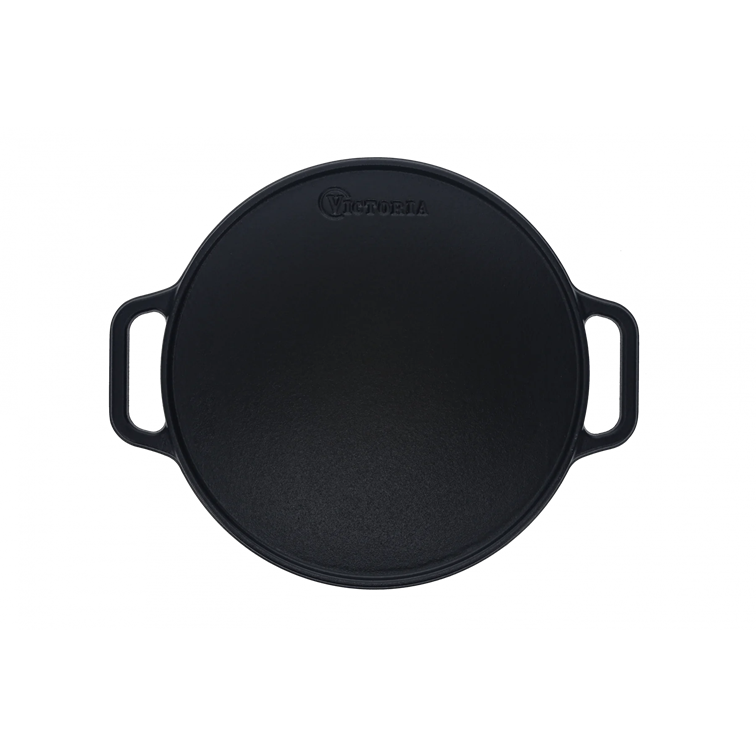 Plancha Para Asar Redonda de Hierro Fundido Victoria 32 Cm