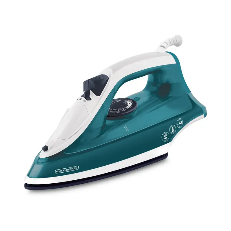 Plancha de Ropa a Vapor TrueGlide Azul Cerámica Black+Decker IRBD365