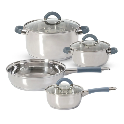 Batería Home Elements de 7 Piezas en Acero Inoxidable HEBA7SS