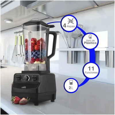Licuadora Kalley Max Blend Negro de 1500W K-LAP