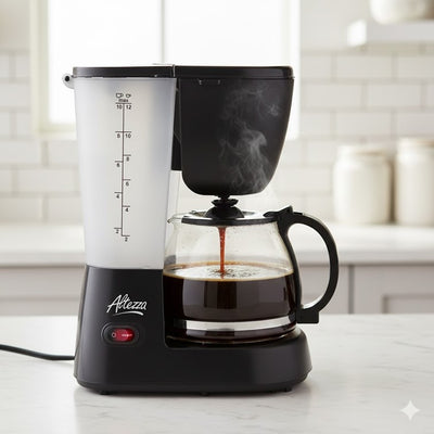 Cafetera Eléctrica Altezza de 12 Tazas Negra ACM-5309BL