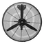 Ventilador Industrial de Pared Kalley de 24" Negro K-VAP24W