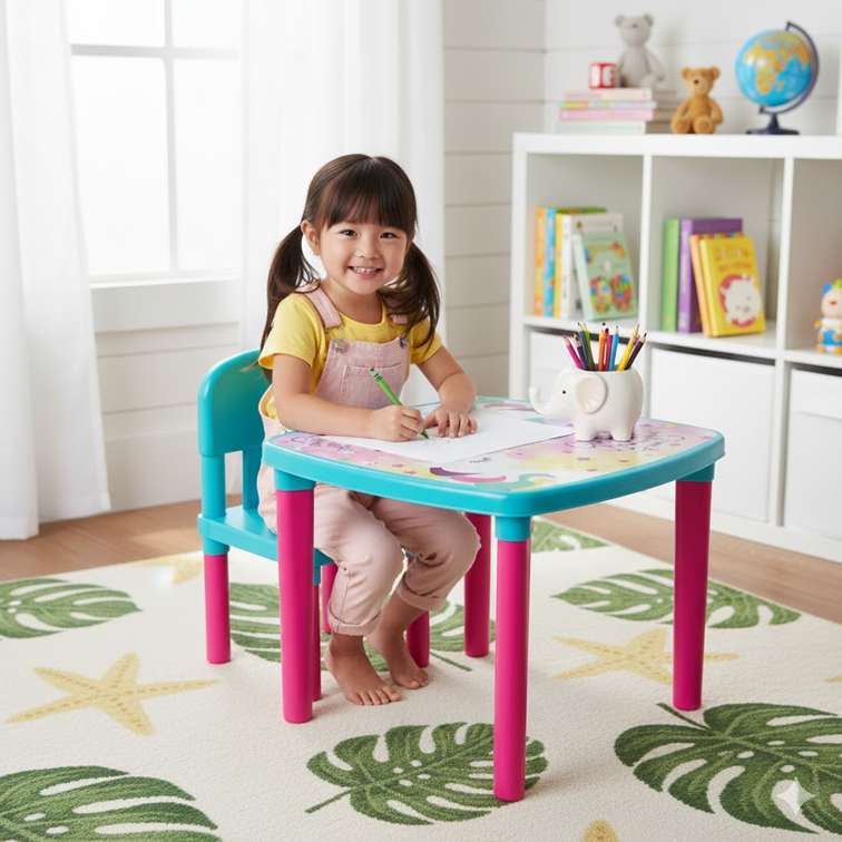 Mesa Infantil Armaty Decorada Unicornio