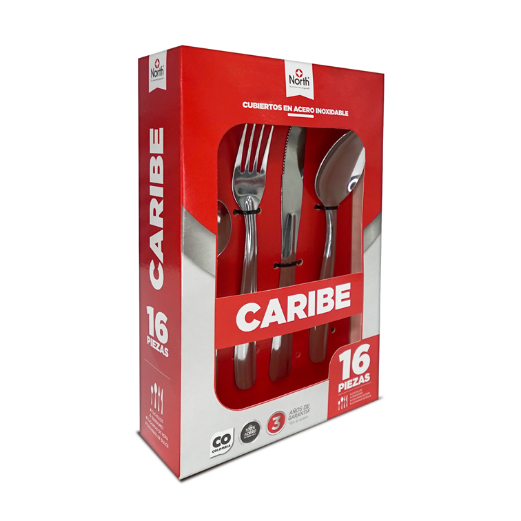 Set de cubiertos North Caribe de 16 Piezas 1403