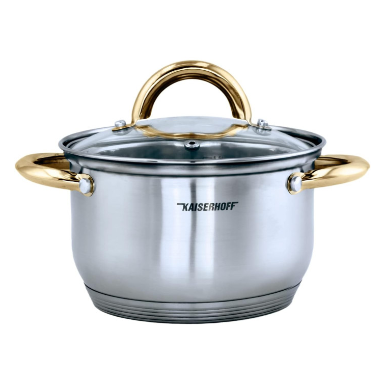 Batería KaiserHoff en Acero Inoxidable de 12 Piezas KH-4350