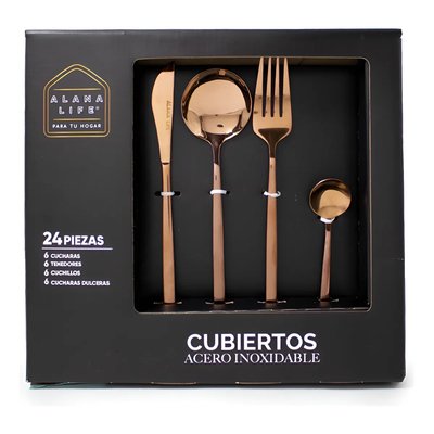 Set de Cubiertos Estambul x 24 Piezas Alana Life LF0065