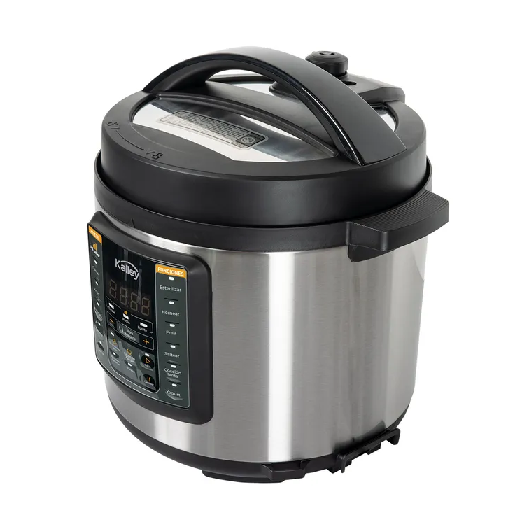 Olla Multifuncional Kalley Plateada de 5,5 Litros K-OMP