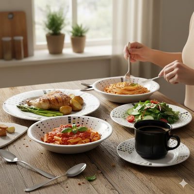 Vajilla Corona Malaya 4 Puestos 16 Piezas VL1184040116