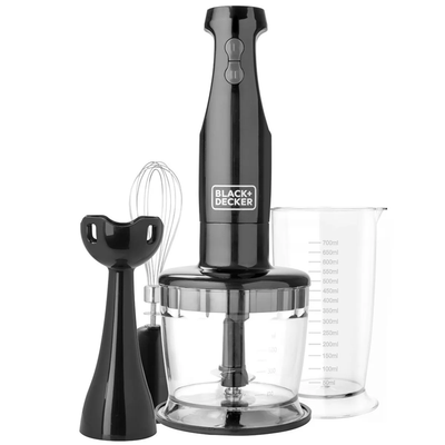 Batidora Inmersión3 en 1 Black+Decker 3 en 1 Mezcla, Bate y Tritura HB2800B