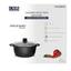 Caldero Dkasa Antiadherente 16 x 7.5 Cm Negro FK9316