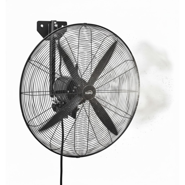 Ventilador Industrial de Pared Kalley de 24" Negro K-VAP24W