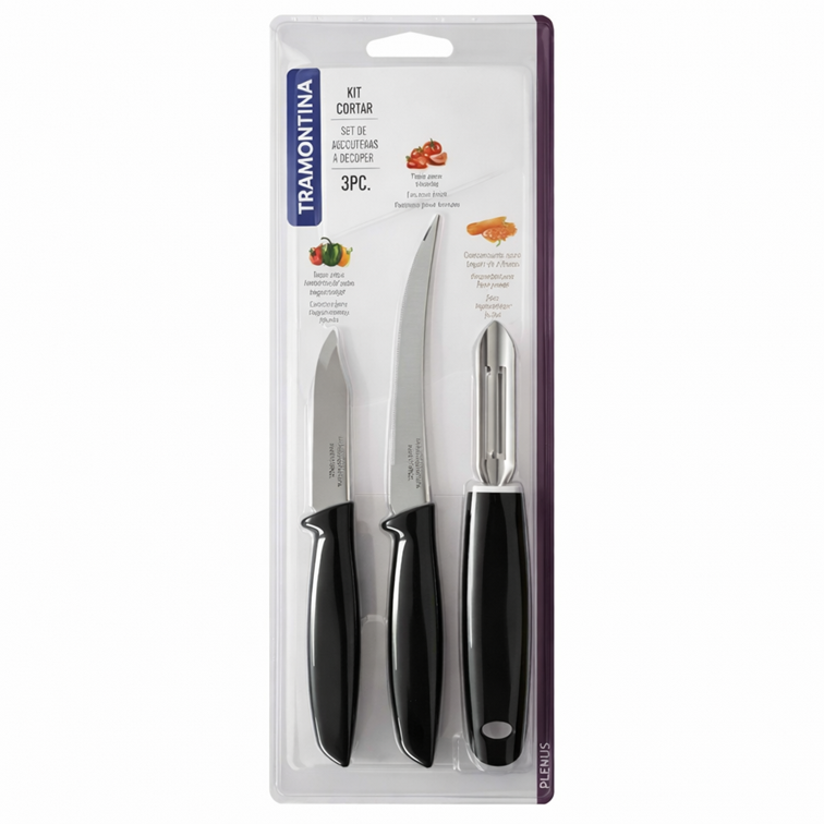 Juego Para Cortar De 3 Piezas Plenus Tramontina 23498/053