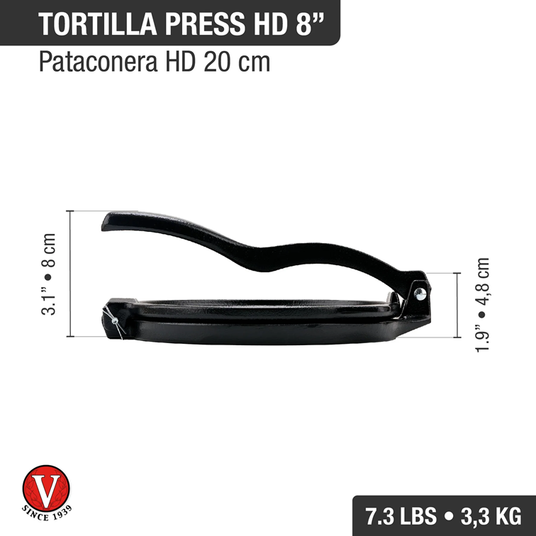 Pataconera Heavy Duty de Hierro Fundido Victoria 20 Cm