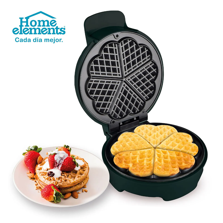Wafflera Negra de Platos Negros Home Elements HEW-906N