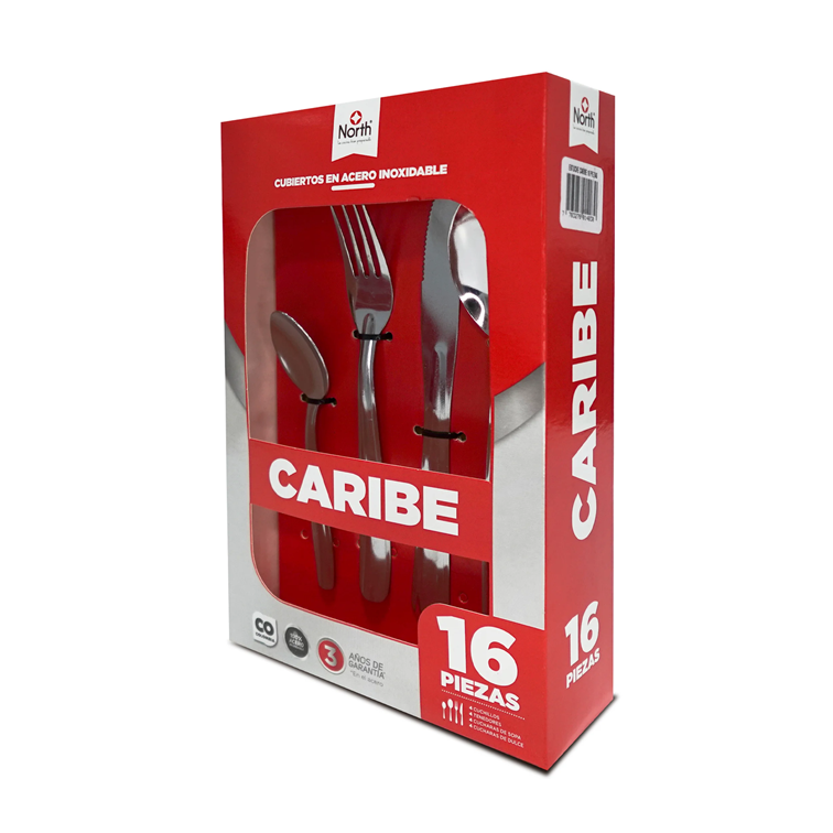 Set de cubiertos North Caribe de 16 Piezas 1403